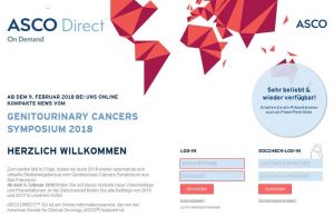 Webseite ASCO DIRECT GU 2018 / Screenshot, © adrt tempi communications
