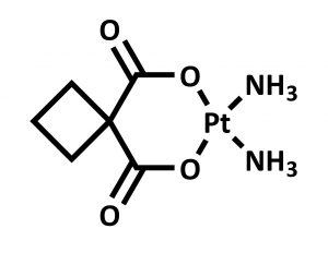 Strukturformel Carboplatin