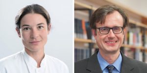 Dr. Anna Laura Herzog (Uniklinikum Würzburg), Prof. Dr. Holger v. Jouanne-Diedrich (TH Aschaffenburg). Fotos: Uniklinikum Würzburg/ TH Aschaffenburg