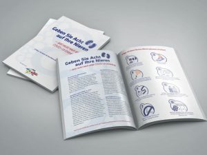 Flyer zum Weltnierentag: Geben Sie Acht auf Ihre Nieren - erst recht nach einer COVID-19-Erkrankung. Acht Tipps, mit denen Sie Ihre Nieren gesund erhalten. Bild: DGfN