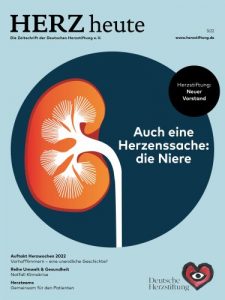 Die aktuelle Ausgabe HERZ heute 3/2022. Bild: DHS/Ramona Unguranowitsch/KfH