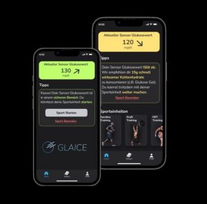 Die neue App informiert Menschen mit Typ 1 Diabetes über ihren aktuellen Glukosespiegel und übermittelt entsprechende Handlungsempfehlungen. Foto: © GLAICE