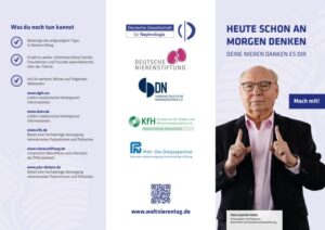 Flyer zum Weltnierentag. Bild: Deutsche Nierenstiftung