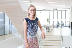 Maria Luisa Balmer erhält den Marie Heim-Vögtlin-Preis 2023. Foto: Sina Lou Ravasio / Schweizerischer Nationalfonds