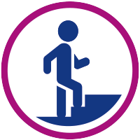 Treppensteigen-Icon