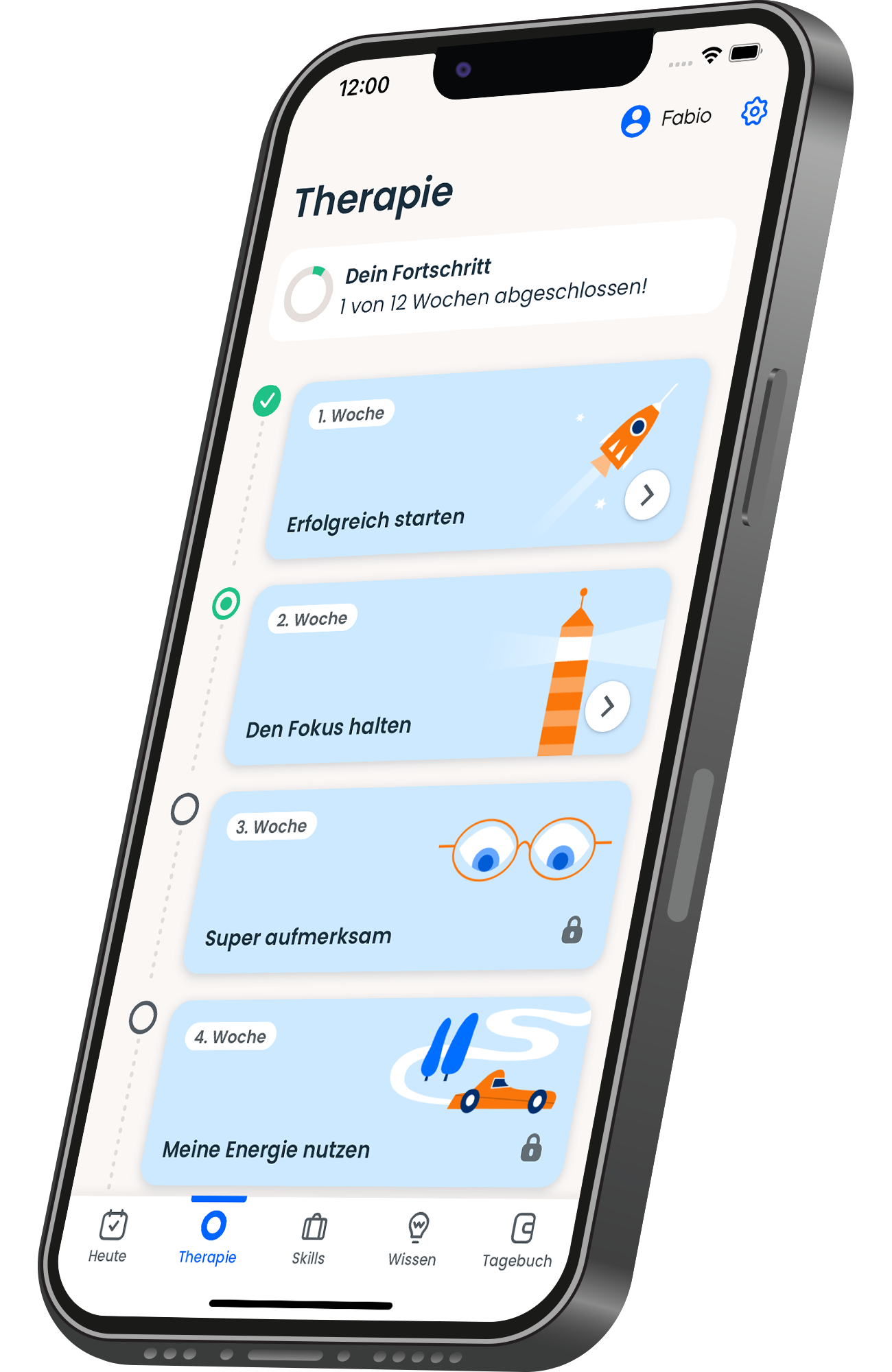 Bild: Smartphone mit Beispiel App