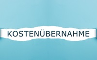 Kostenübernahme auf gerissenen Papier