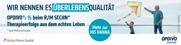 Wir nennen es Überlebensqualität. OPDIVO®: 1L beim R/M SCCHN* – Therapieerfolge aus dem echten Leben. *Nach Platinvortherapie. Mehr zur NIS HANNA