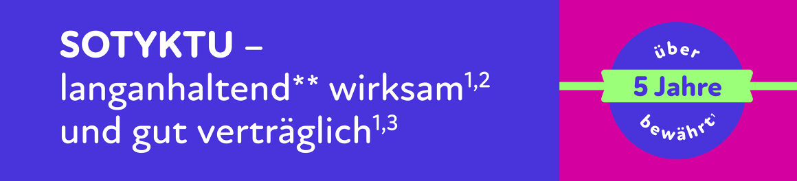 SOTYKTU – langanhaltend wirksam und gut verträglich über 5 Jahre