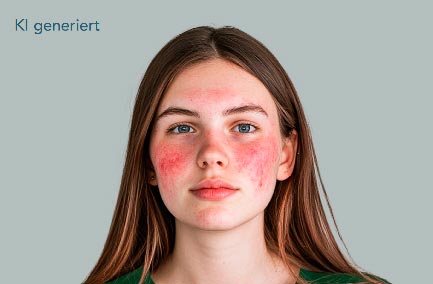 Portrait einer jungen Frau (erstellt mithilfe von KI)
