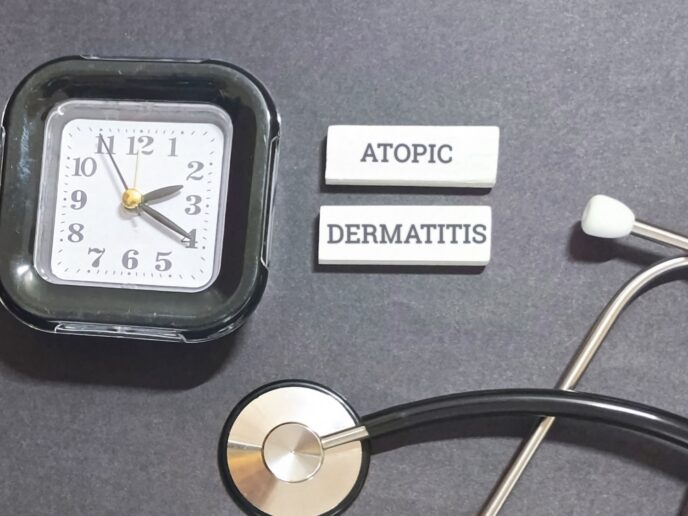 Uhr, Stethoskop, Atopische Dermatitis