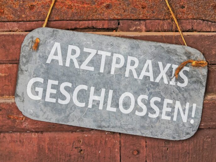 Geschlossene Arztpraxis