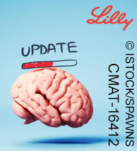 Updated Human Brain on Soft Blue Soft Background