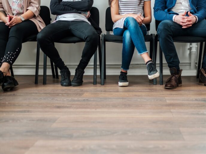 Patienten im Wartezimmer