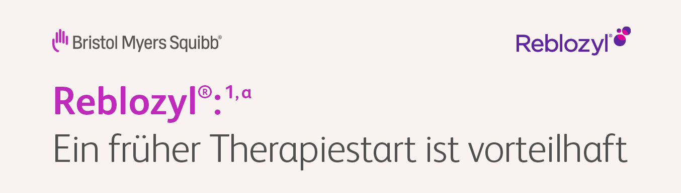 Reblozyl Newsletter Header: Reblozyl®: Ein früher Therapiestart ist vorteilhaft