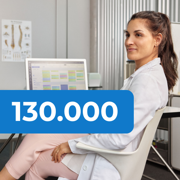 130.000 Ärzt:innen und Therapeut:innen vertrauen bereits auf Doctolib.