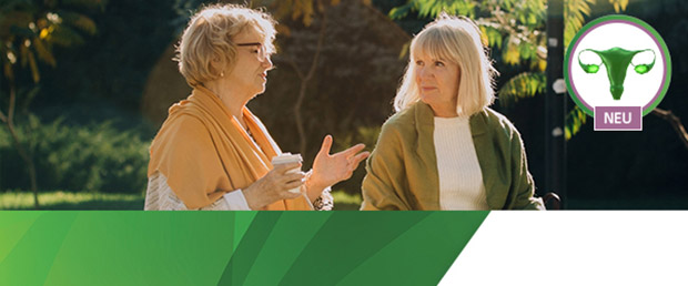 Foto: Zwei Frauen auf einer Bank
